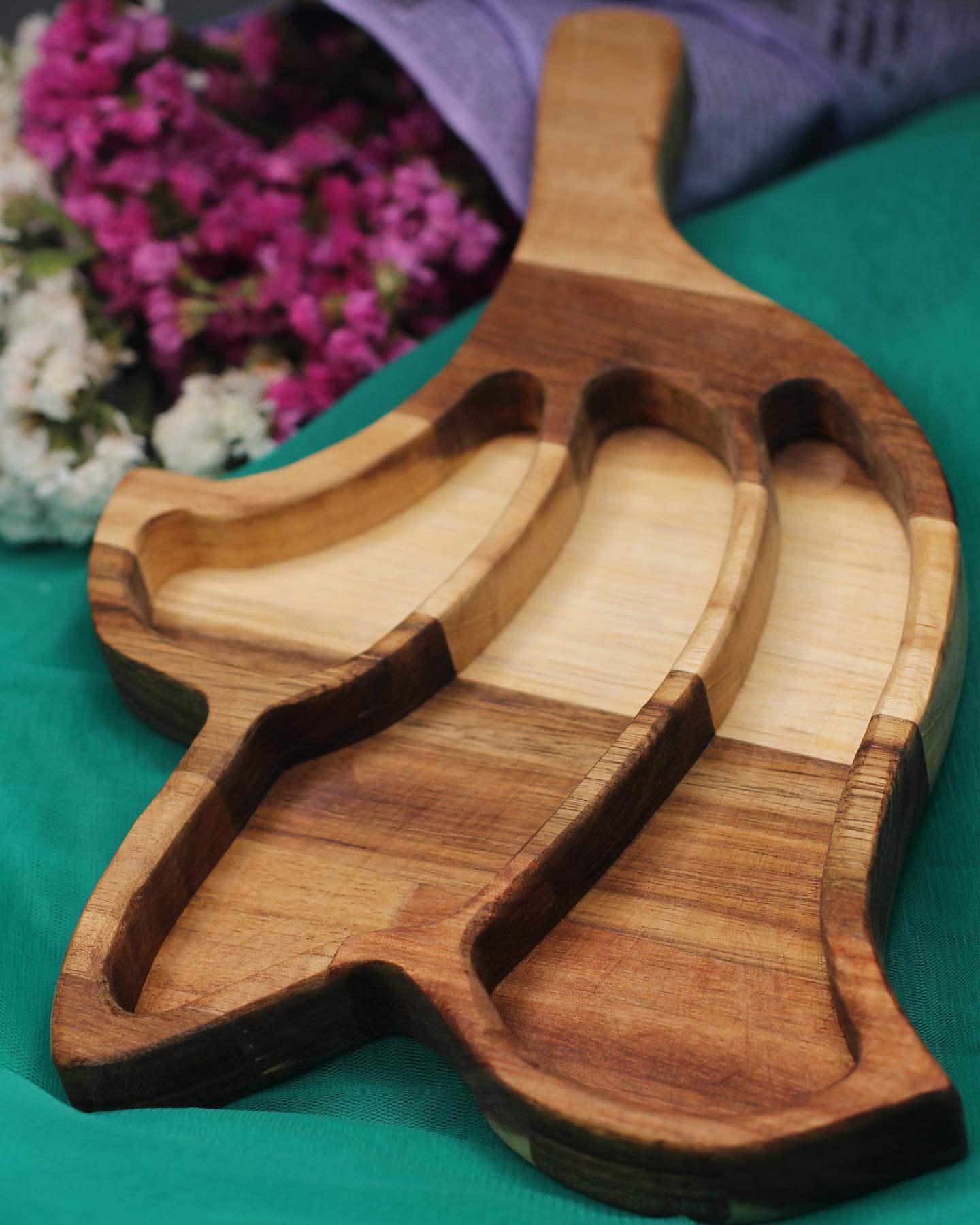 اردو خوری چوبی طرح برگ 3 تیکه