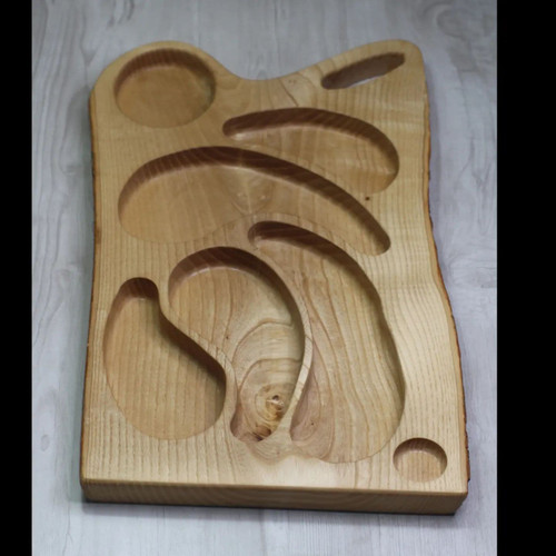 اردو خوری چوبی 6 خانه طرح دار (رامش)B005