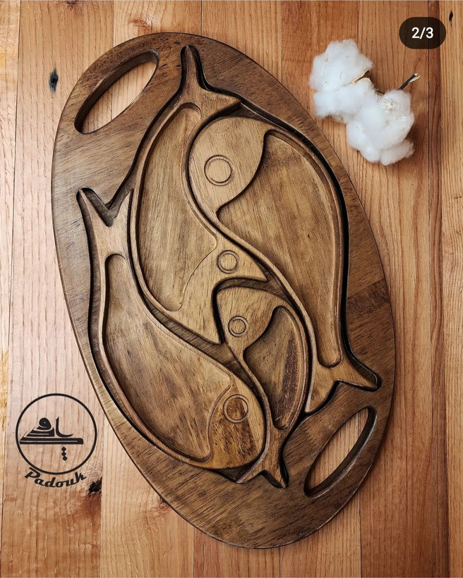 سینی هفت سین ماهی R018